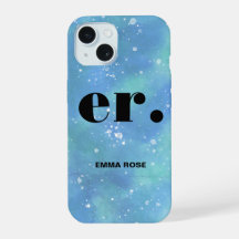 Monogram fantasy watercolor Stylish Modern Minimal