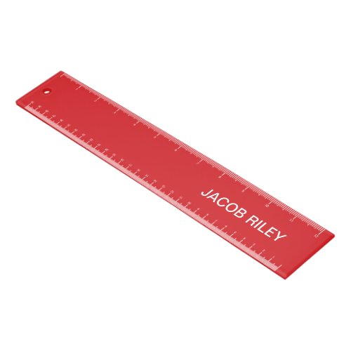 Monogram Fashion Red Ruler