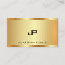 Monogram Faux Gold Modern Professional Luxury Business Card