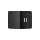 Monogram Faux Textured, Black
