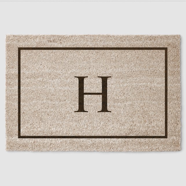 Monogram Fiber Doormat (Front)