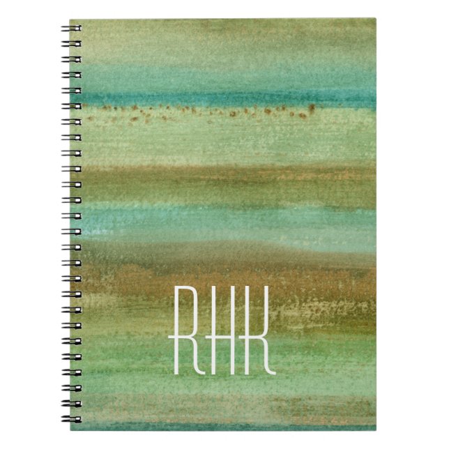 Monogram | Fields in Spring I Notebook (Front)