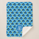 Monogram Finding Dory Pattern 2 Sherpa Blanket
