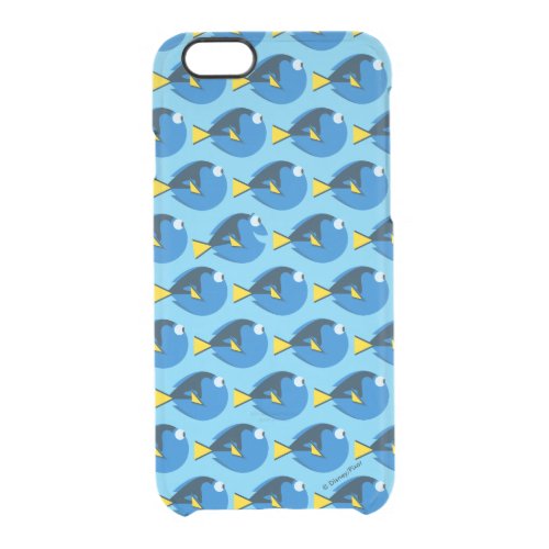 Monogram Finding Dory Pattern 2 Clear iPhone 66S Case