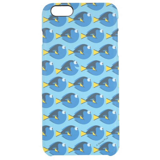 Monogram Finding Dory Pattern 2 Clear iPhone 6 Plus Case