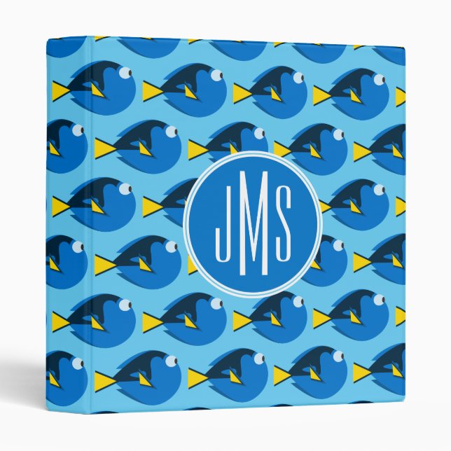Monogram Finding Dory Pattern Binder (Front/Spine)