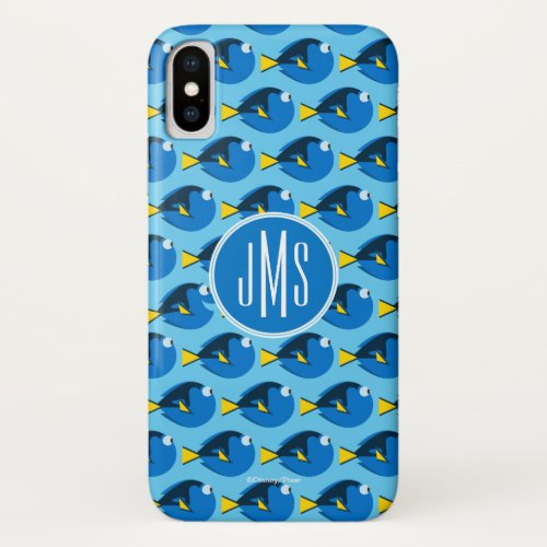 Monogram Finding Dory Pattern iPhone X Case