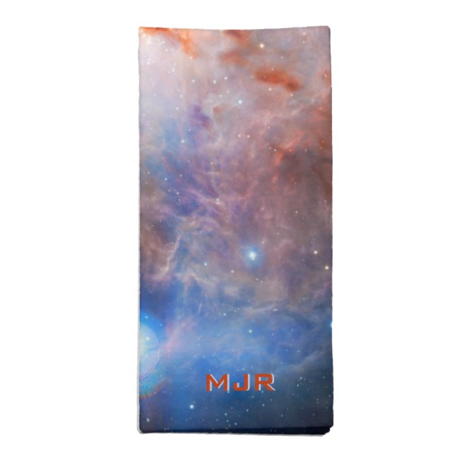 Monogram Fires of the Flame Nebula - in Orion Napkin (Folded)