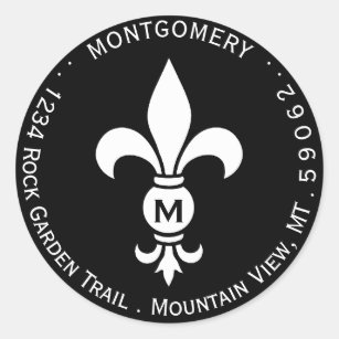 Fleur De Lis Return Address Labels | Zazzle