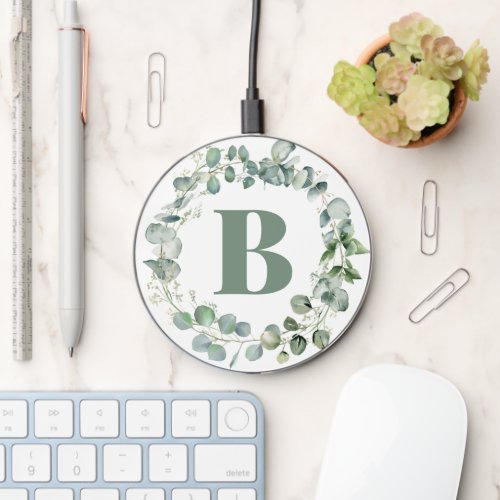 Monogram Floral Cordless Charger