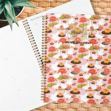 Monogram Floral Goose Waterlily Pattern