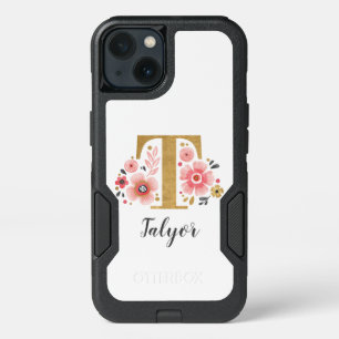Monogram Floral Initial iPhone 13 Case