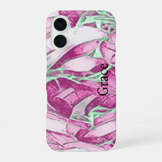 Monogram Floral Iphone Case (Back)