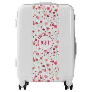 Monogram Floral Pink Luggage