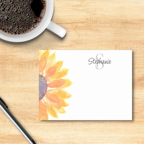 Monogram Floral Post_it Notes