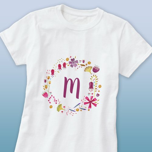 Monogram Floral T_Shirt