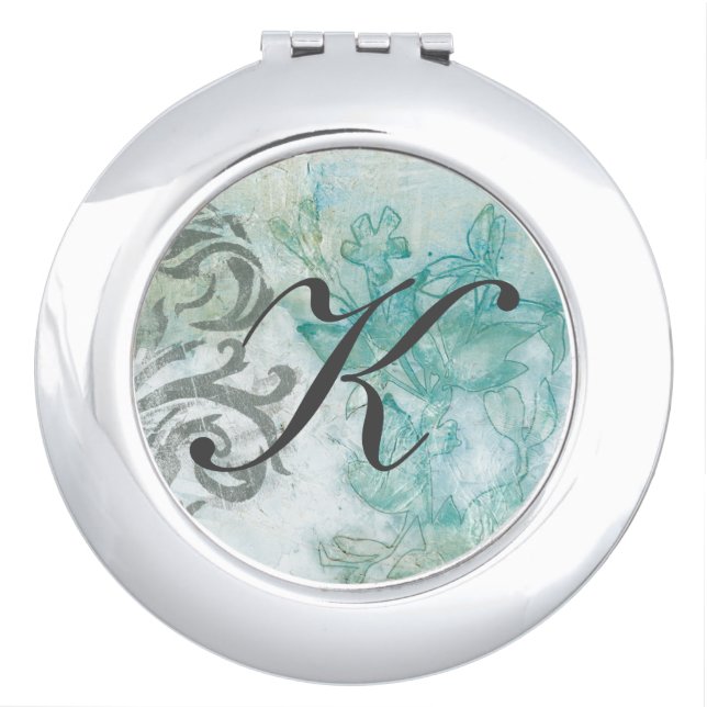 Monogram | Flower Spray II Compact Mirror (Front)