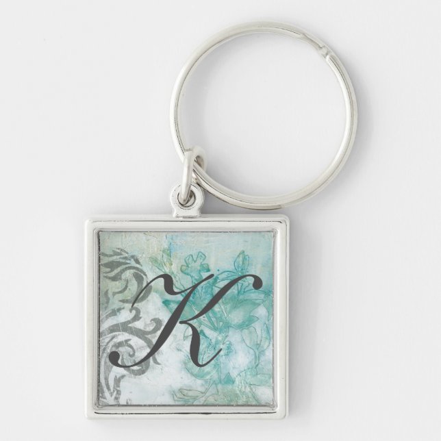 Monogram | Flower Spray II Keychain (Front)