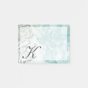 Monogram   Flower Spray II Post-it Notes
