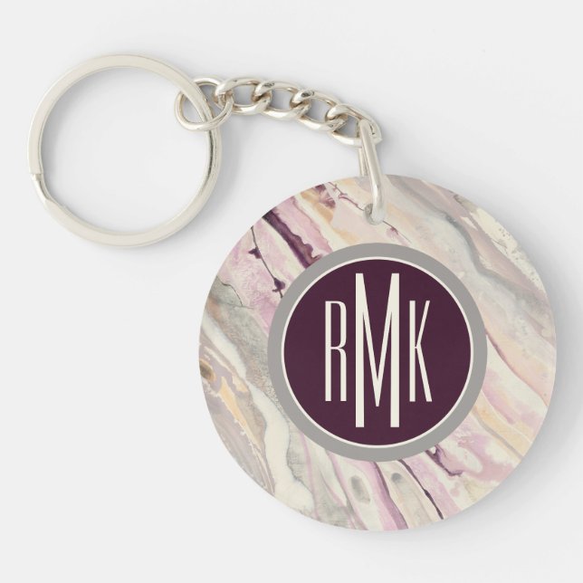 Monogram | Flowing I Keychain (Front)