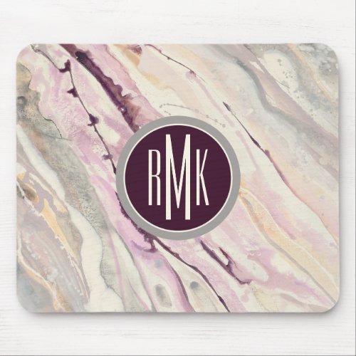 Monogram  Flowing I Mouse Pad
