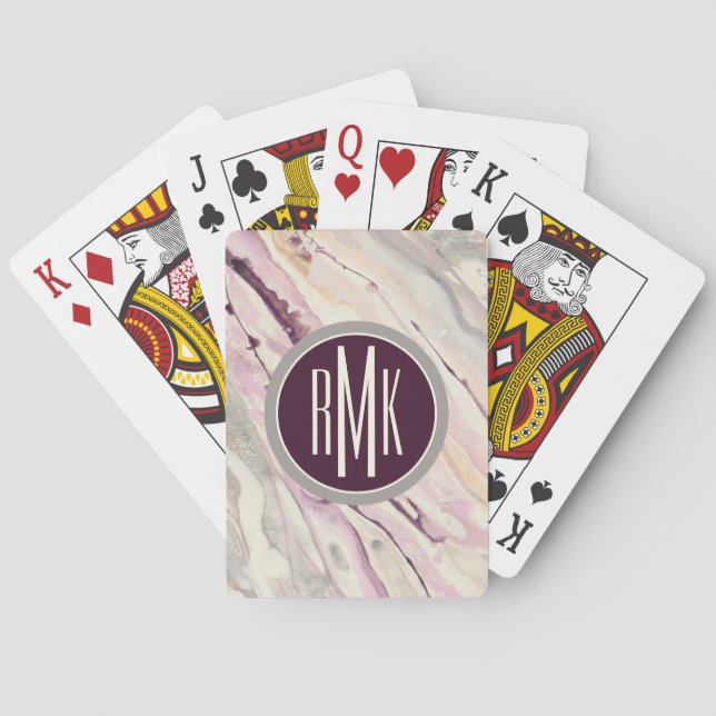 Monogram | Flowing I Poker Cards (Back)