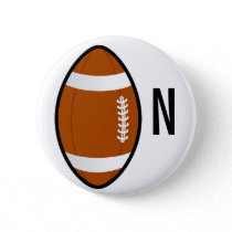 monogram football button