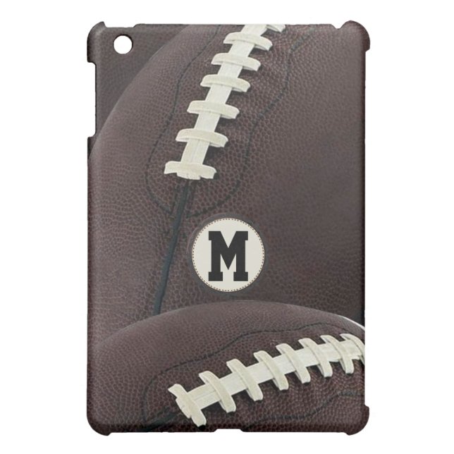 Monogram Football iPad Mini Case (Back)