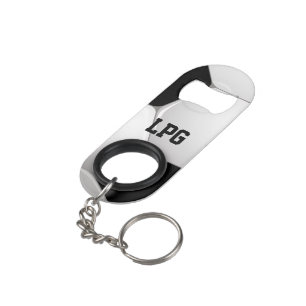 Monogram Football Soccer Ball Keychain Bottle Opener