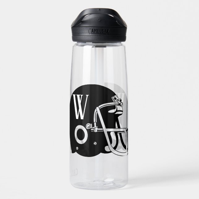 Monogram Football Water Bottle (Back)