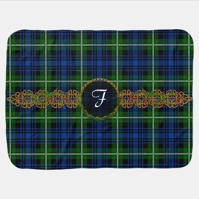 Monogram Forbes Tartan Baby Blanket (Horizontal)