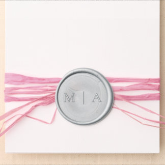 Monogram Formal Minimalist Elegant Wax Seal Sticker
