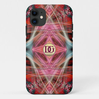Monogram Fractal Diamond Dreams Custom iPhone 5 11 Case