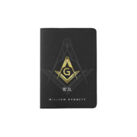 Monogram Freemason Template | Black Gold Masonic