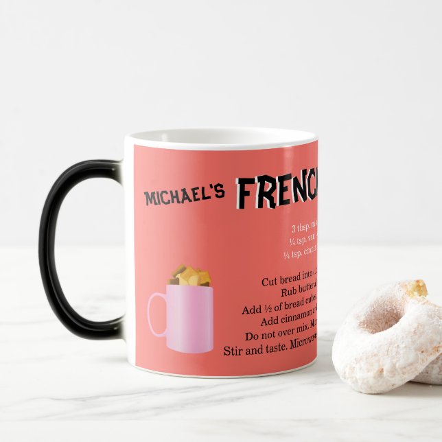 Monogram French Toast Recipe Amazing Mug (With Donut)