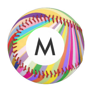 Monogram Fresh striped background Baseball