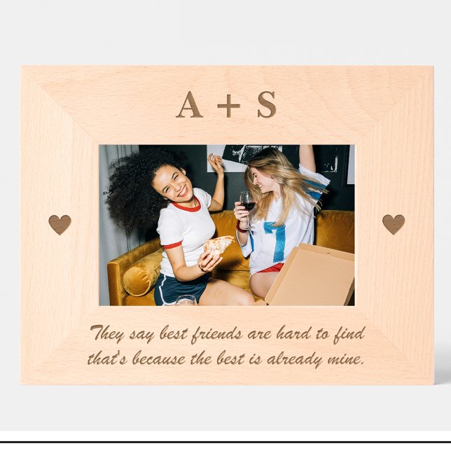 Monogram Friends quote Custom Wood Picture Frames (Creator Uploaded)
