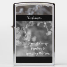 Monogram Frosted Branches Christmas & New Years