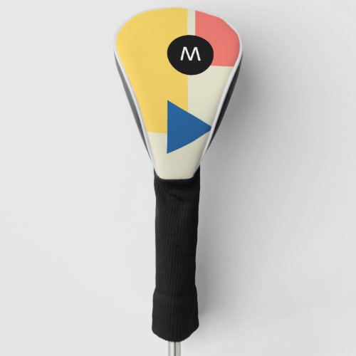 Monogram Full Color Customization Geometric Golf Head Cover