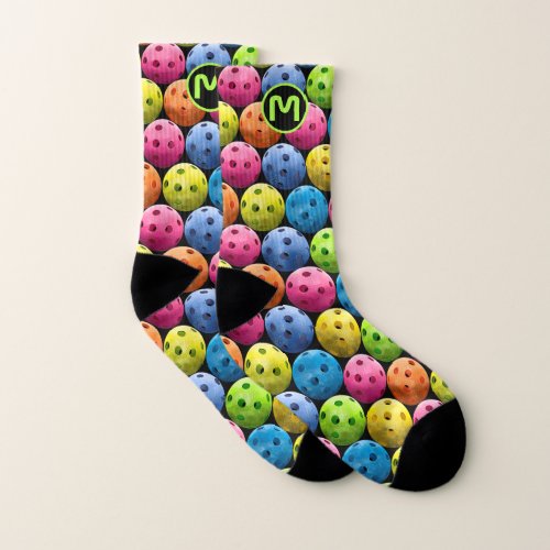 Monogram Fun Pickleball Socks