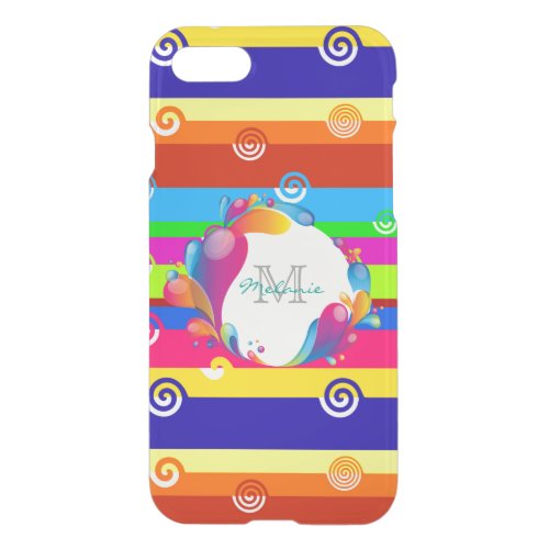 Monogram Funky Stripes iPhone SE87 Case