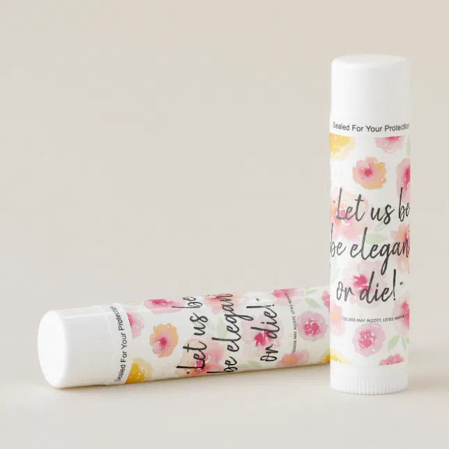 Monogram. Funny. Girly. Little Women Quote Lip Balm | Zazzle