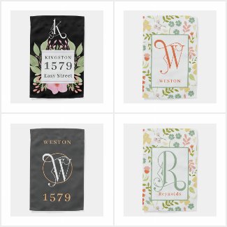 Monogram Garden / House Flags