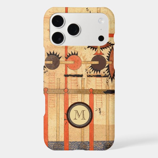 Monogram Geek Gear Personalized iphone Case (Back)