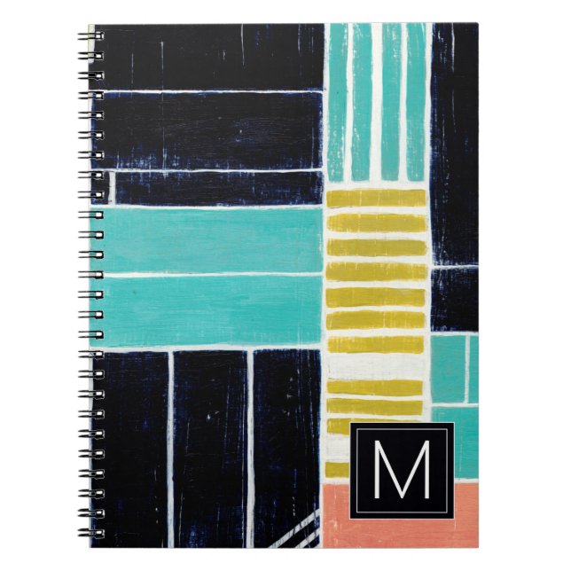 Monogram | Geometric Blocks Notebook (Front)