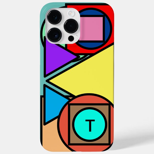 Monogram Geometric Pattern Case-Mate iPhone Case (Back)