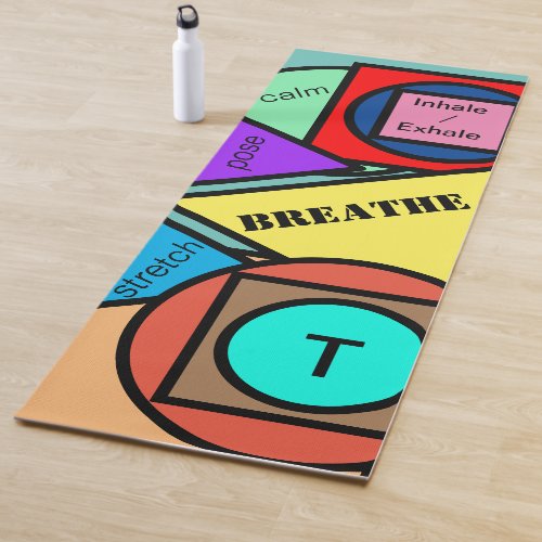 Monogram Geometric Shapes Yoga Mat