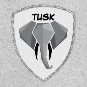 Monogram Geometrics Elephant Head Patch