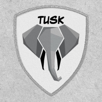 Monogram Geometrics Elephant Head  Patch