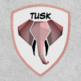 Monogram Geometrics Elephant Head  Patch